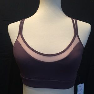 NWT Forever 21 Active Bra Top Violet/Nude